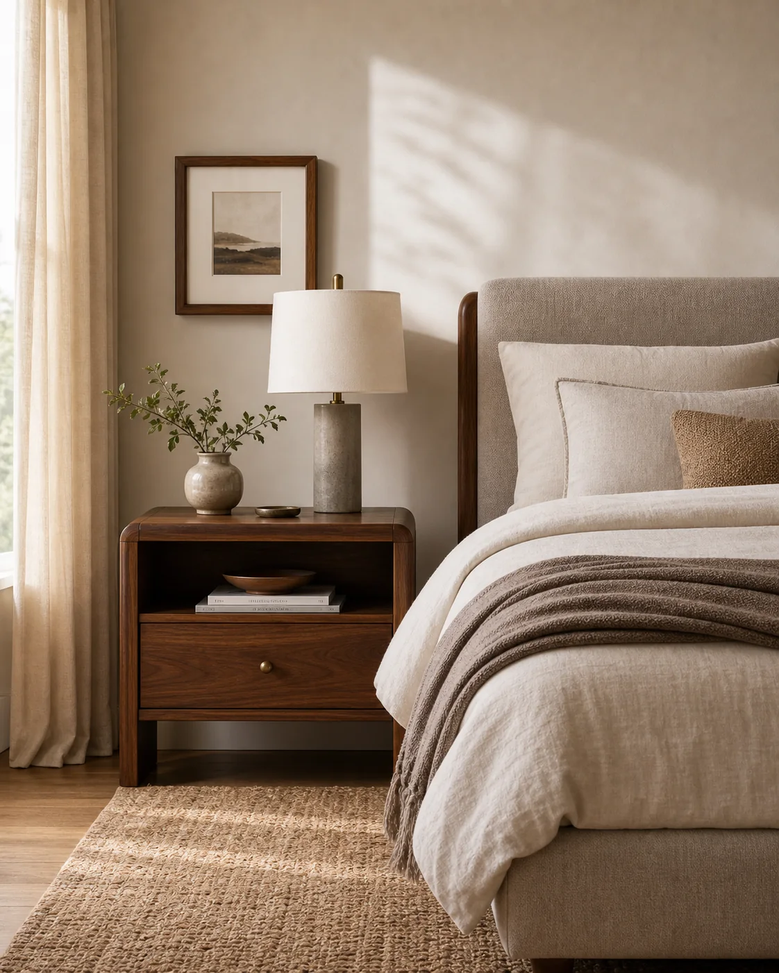 Quiet routines and bedside storage