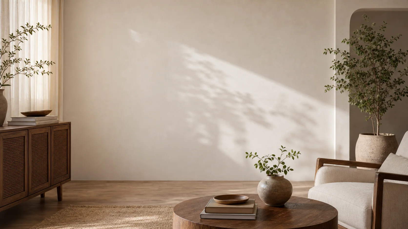 Warm materials, calmer rooms