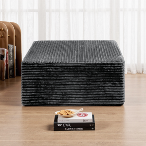 Gray Foam Storage Bench - Nora Lane Home furniture - Upholstered - 30 x 10 x 9 in