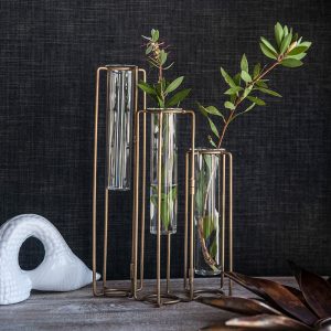 Gold Accessories - Nora Lane Home furniture - Metal accent, Glass detail - 18 x 12 x 8 in