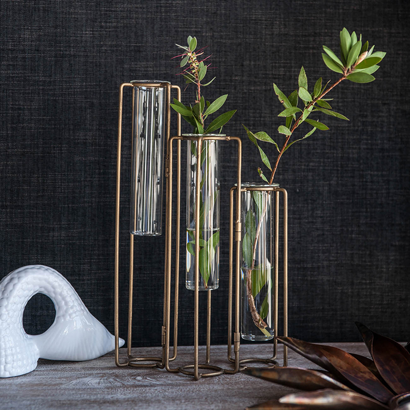 Gold Accessories - Nora Lane Home furniture - Metal accent, Glass detail - 18 x 12 x 8 in