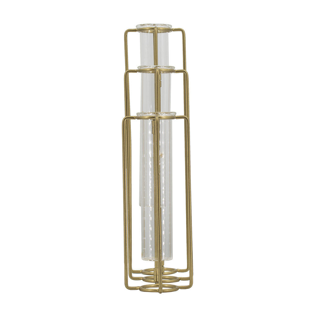 Gold Accessories - Nora Lane Home furniture - Metal accent, Glass detail - 18 x 12 x 8 in