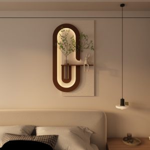 Green Wall Décor - Nora Lane Home furniture - Glass detail - 29.53 x 55.12 x 6.3 in