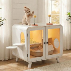 White Storage Cabinet - Nora Lane Home furniture - Glass detail - 35.24 x 27.36 x 7.28 in