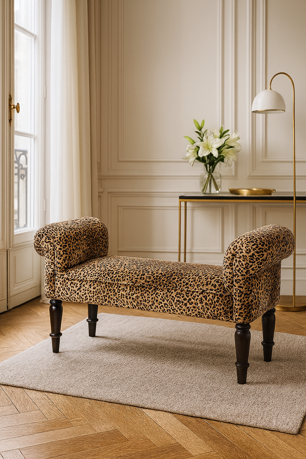 Walnut Velvet Storage Bench - Nora Lane Home furniture - Walnut finish, Upholstered - 42.52 x 15.75 x 15.75 in