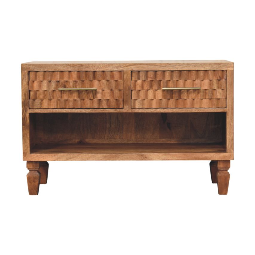 Brown Storage Cabinet - Nora Lane Home furniture - Solid wood - 17.7 x 38.2 x 19.7 in