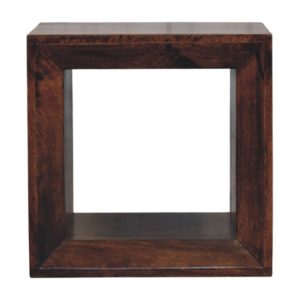 Walnut Storage Tables - Nora Lane Home furniture - Solid wood, Walnut finish - 21.65 x 17.72 x 21.65 in