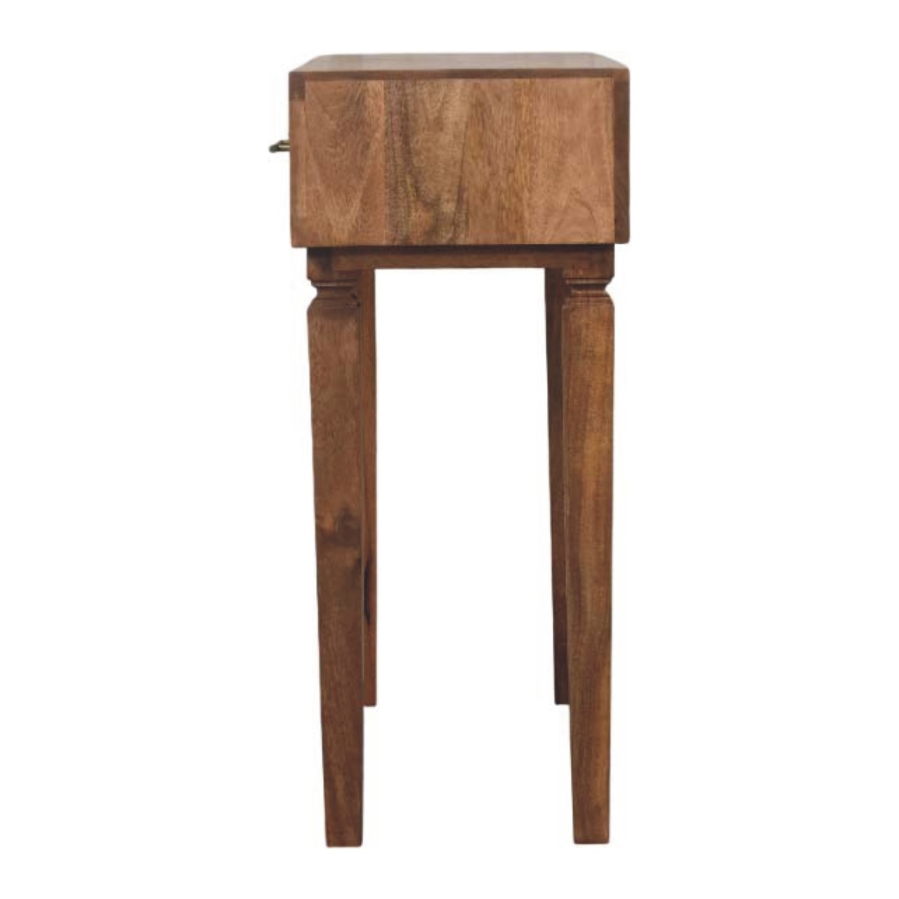 Brown Storage Console Table - Nora Lane Home furniture - Solid wood - 17.7 x 35.4 x 13.8 in