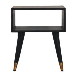 Brown Storage Nightstand - Nora Lane Home furniture - Solid wood - 17.72 x 21.65 x 11.81 in