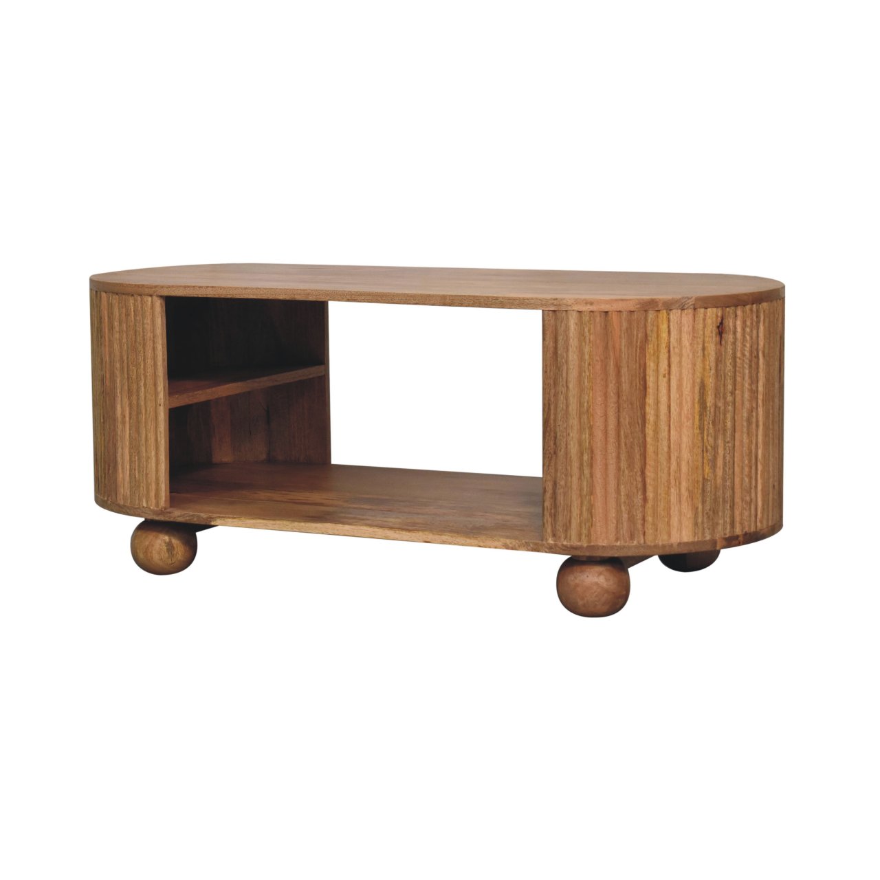 Brown Storage Coffee Table - Nora Lane Home furniture - Solid wood - 23.62 x 47.24 x 17.72 in