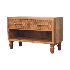 Brown Storage Cabinet - Nora Lane Home furniture - Solid wood - 17.7 x 38.2 x 19.7 in