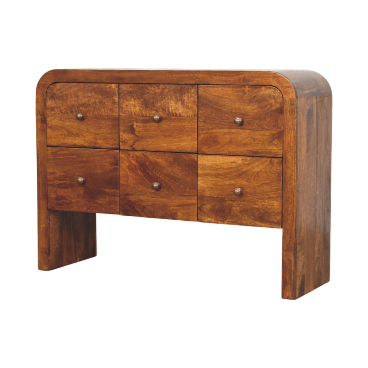 Brown Storage Cabinet - Nora Lane Home furniture - Solid wood, Metal accent - 47.24 x 17.72 x 35.43 in