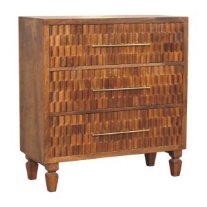 Brown Storage Cabinet - Nora Lane Home furniture - Solid wood - 36.61 x 17.72 x 33.46 in