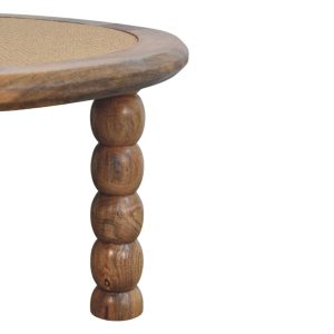 Rattan Coffee Table - Nora Lane Home furniture - Rattan detail - 31 x 31 x 16 in