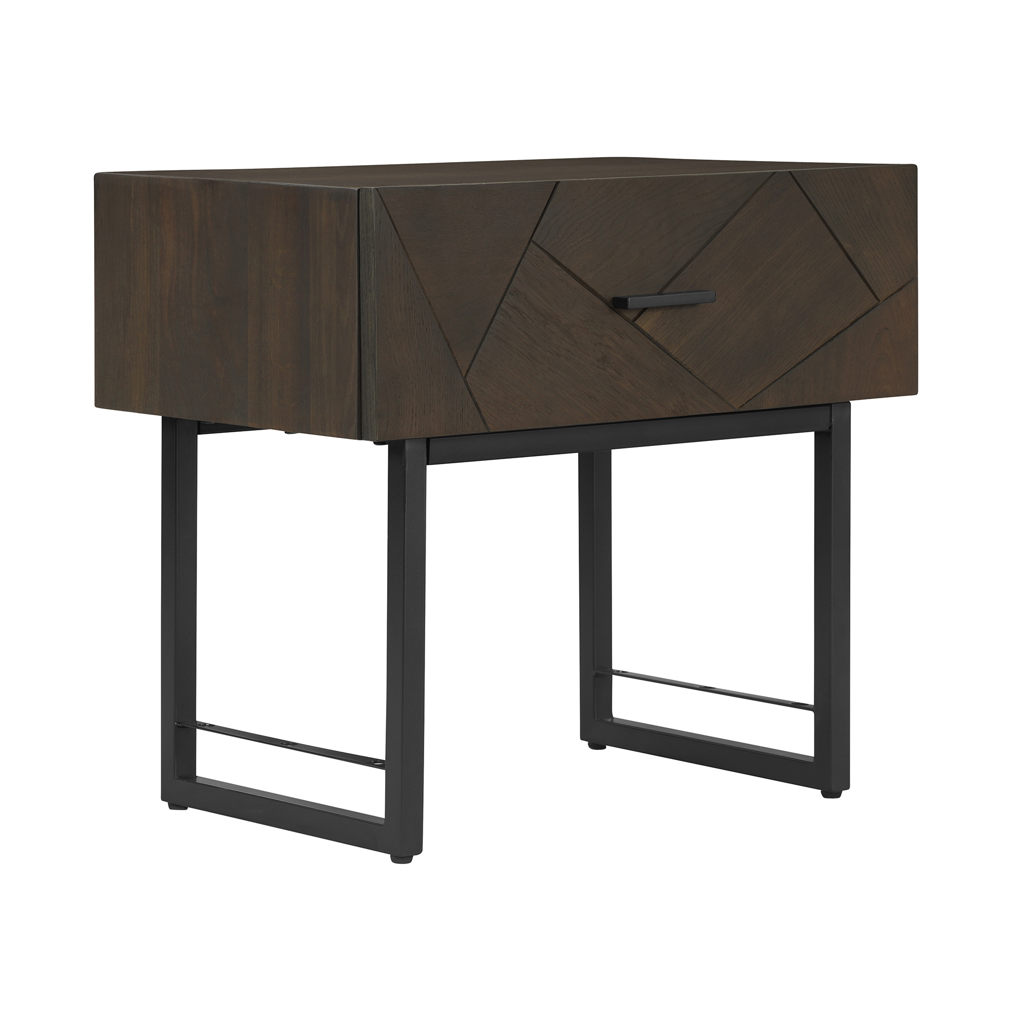 Natural Wood Storage Nightstand - Nora Lane Home furniture - Solid wood - 28 x 21 x 18 in
