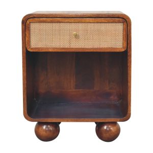 Brown Storage Cabinet - Nora Lane Home furniture - Solid wood - 17.72 x 21.65 x 22.05 in