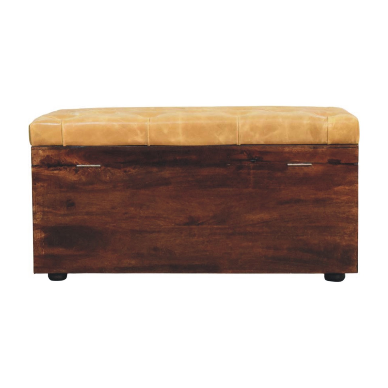 Brown Storage Bench - Nora Lane Home furniture - Solid wood - 39 x 22 x 23 in