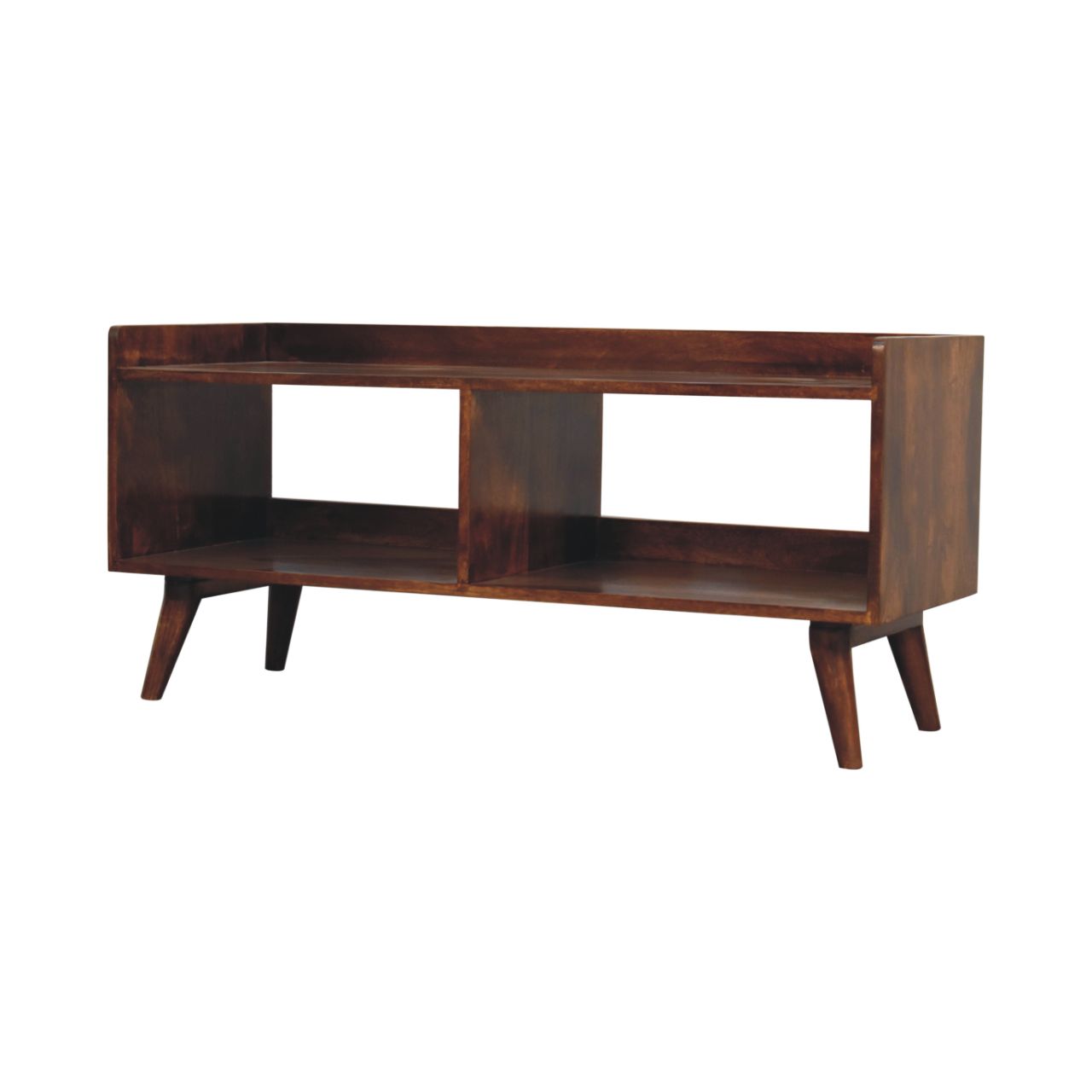 Brown Storage Cabinet - Nora Lane Home furniture - Solid wood, Glass detail - 49.21 x 19.69 x 15.75 in