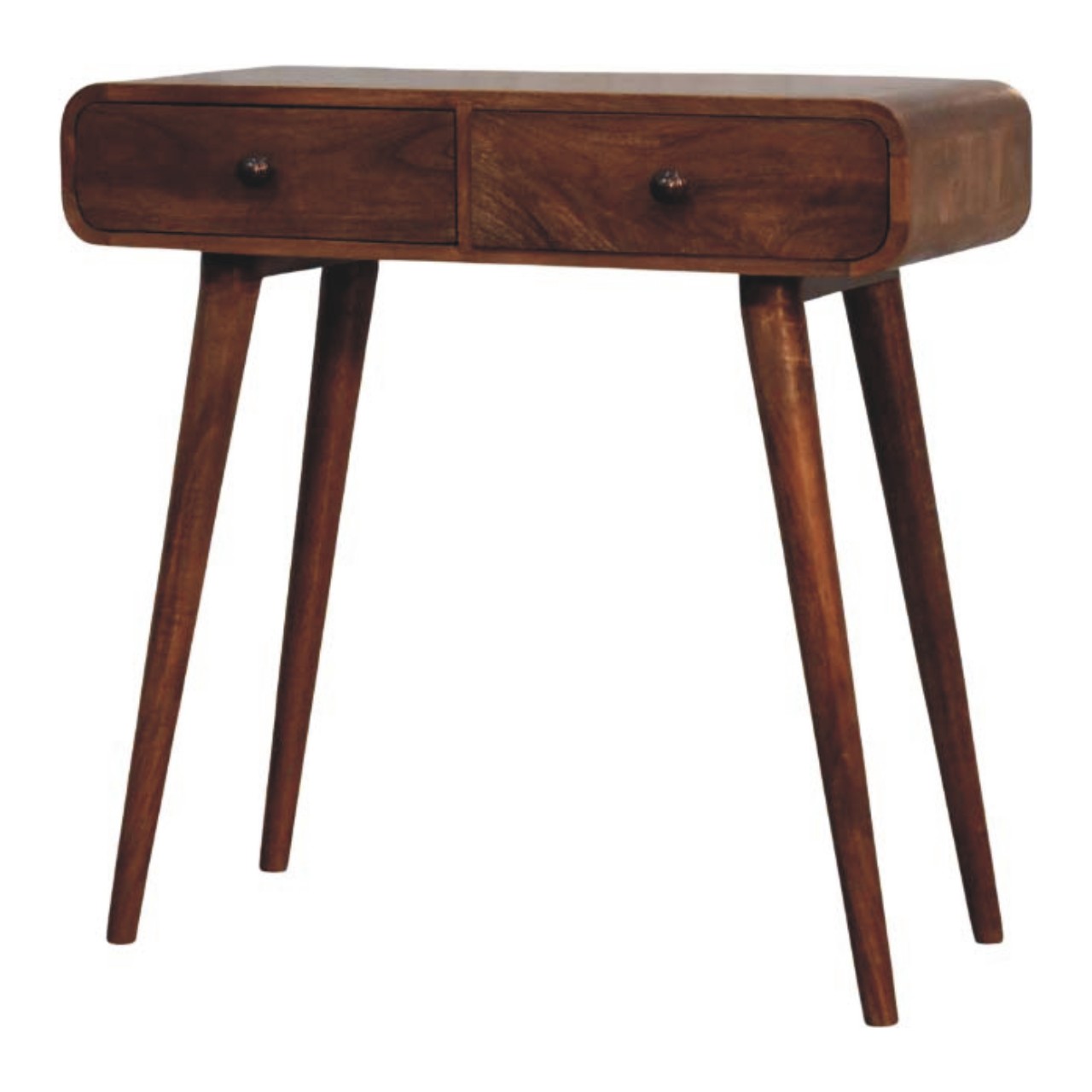 Brown Storage Console Table - Nora Lane Home furniture - Solid wood - 35 x 18 x 14 in