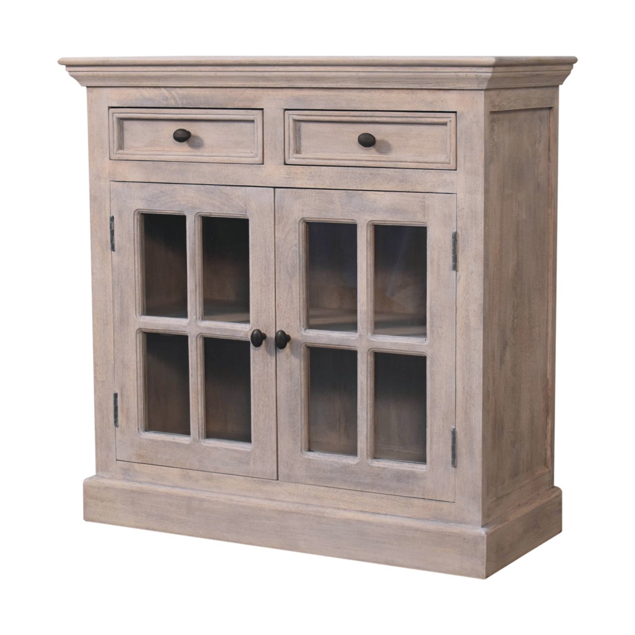 Gray Solid Wood Storage Cabinet - Nora Lane Home furniture - Solid wood, Metal accent - 39.37 x 18.9 x 39.37 in