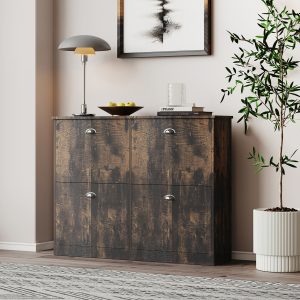 Vintage Storage Cabinet - Nora Lane Home furniture - 46.85 x 16.92 x 7.67 in