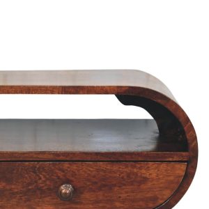 Walnut Storage TV & Entertainment Furniture - Nora Lane Home furniture - Solid wood, Walnut finish - 39 x 18 x 5 in