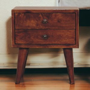 Brown Storage Cabinet - Nora Lane Home furniture - Solid wood - 17.72 x 13.78 x 13.78 in