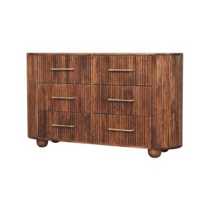 Brown Storage Cabinet - Nora Lane Home furniture - Solid wood - 17.7 x 57.1 x 32.3 in
