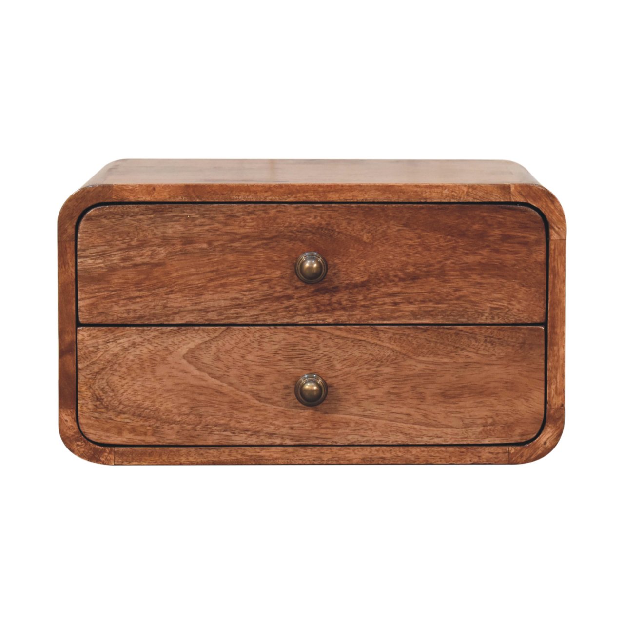 Brown Storage Floating Nightstand - Nora Lane Home furniture - Solid wood - 17.72 x 21.65 x 13.78 in