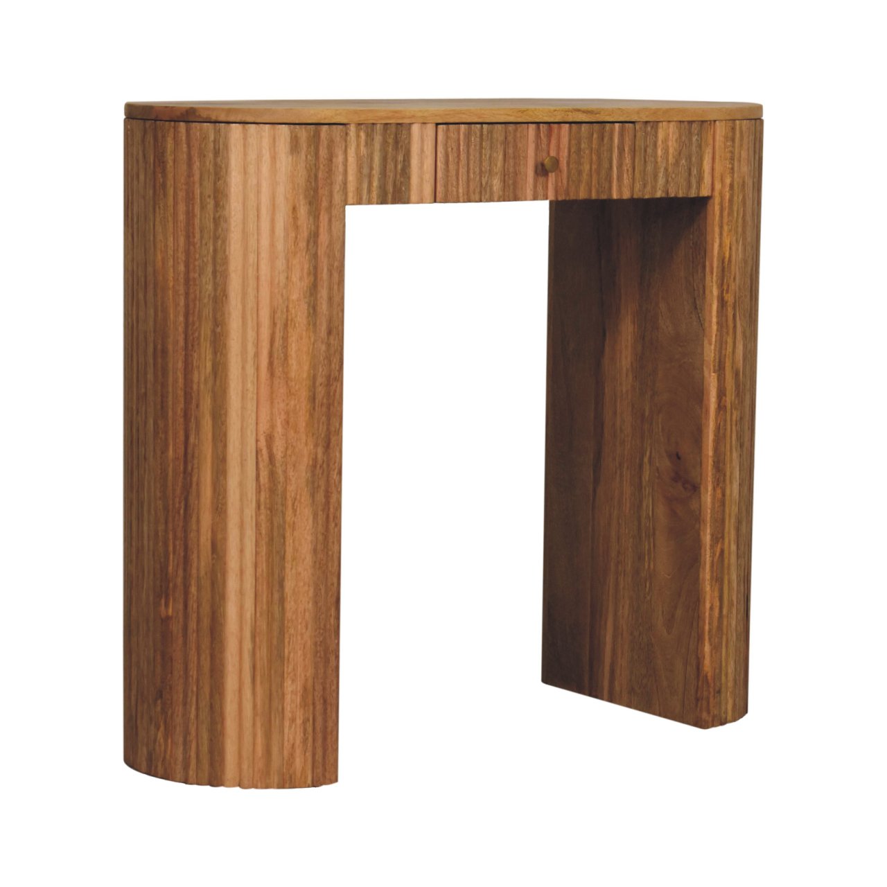Brown Storage Console Table - Nora Lane Home furniture - Solid wood - 17.72 x 39.37 x 17.72 in