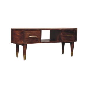 Brown Storage TV & Entertainment Furniture - Nora Lane Home furniture - Solid wood - 15.7 x 43.3 x 3.9 in