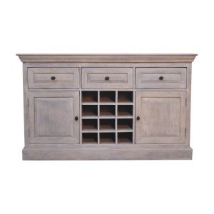 Natural Wood Storage Sideboard - Nora Lane Home furniture - Solid wood - 62.99 x 18.9 x 39.37 in