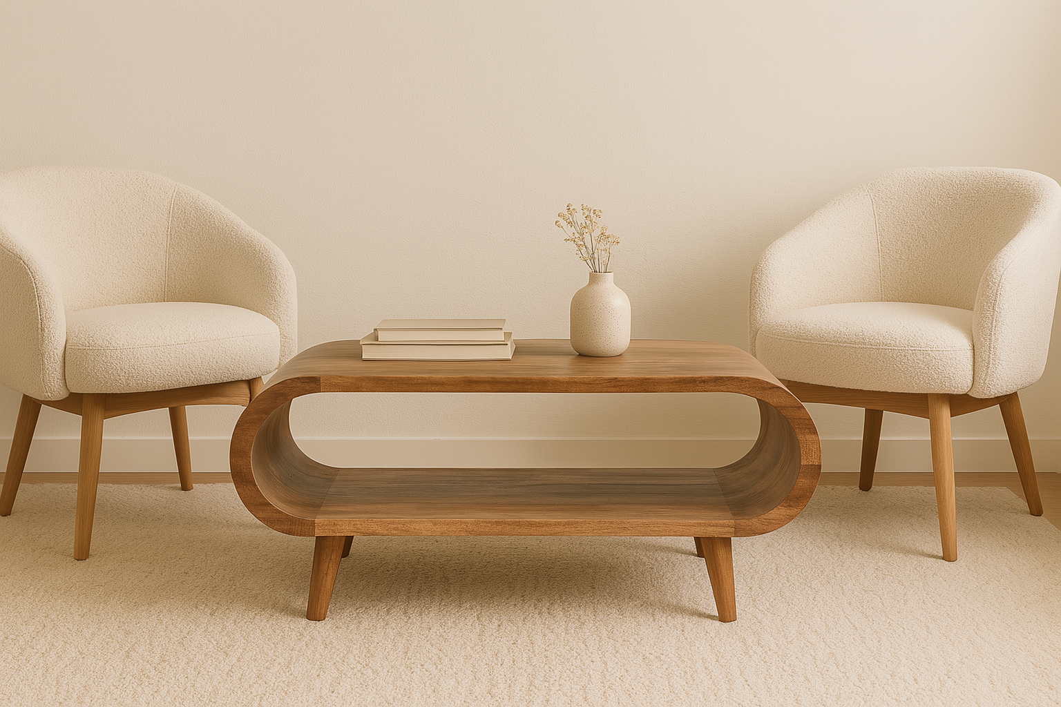 Natural Wood Storage Coffee Table - Nora Lane Home furniture - Solid wood - 39.37 x 17.72 x 11.81 in