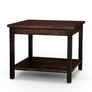 Brown Eucalyptus Storage Outdoor Tables - Nora Lane Home furniture - 25 x 24 x 6 in