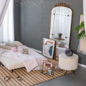 Gold Wall Mirror - Nora Lane Home furniture - Metal accent, Glass detail - 79.1 x 4.9 x 44.1 in