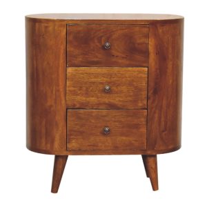 Brown Storage Cabinet - Nora Lane Home furniture - Solid wood - 27.6 x 15.7 x 22.8 in