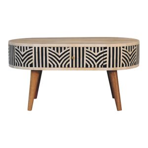 Natural Wood Storage Coffee Table - Nora Lane Home furniture - Solid wood - 35.43 x 21.65 x 9.84 in