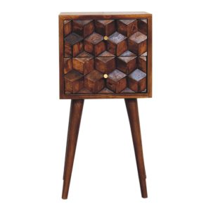 Brown Storage Cabinet - Nora Lane Home furniture - Solid wood - 16.14 x 15.75 x 14.57 in