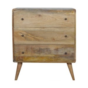 Natural Wood Storage Cabinet - Nora Lane Home furniture - Solid wood - 32.28 x 17.72 x 27.56 in