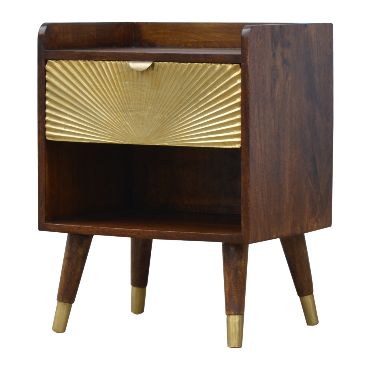 Brown Storage Cabinet - Nora Lane Home furniture - Solid wood - 21.65 x 17.72 x 18.9 in