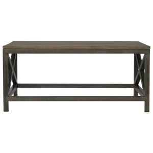 Black Coffee Table - Nora Lane Home furniture - Metal accent - 46.06 x 26.38 x 20.47 in