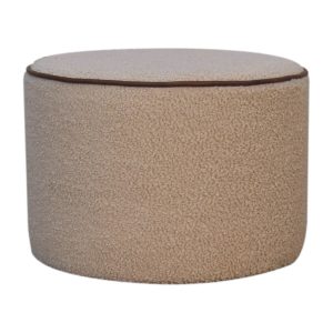 Brown Round Storage Cabinet - Nora Lane Home furniture - Solid wood - 22.05 x 22.05 x 17.32 in