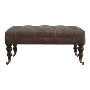 Brown Storage Bench - Nora Lane Home furniture - Solid wood - 38.19 x 26.38 x 20.47 in