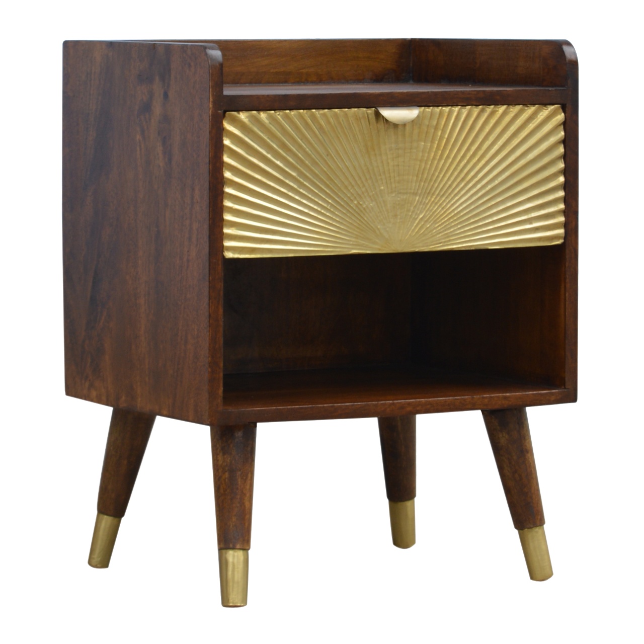 Brown Storage Cabinet - Nora Lane Home furniture - Solid wood - 21.65 x 17.72 x 18.9 in