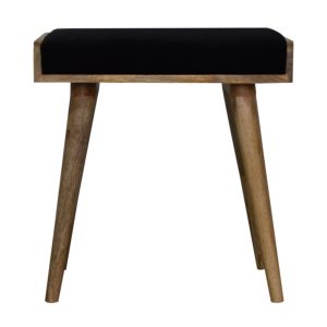 Black Velvet Storage Bench - Nora Lane Home furniture - Upholstered - 23.62 x 17.72 x 9.84 in