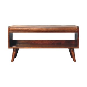 Brown Storage Cabinet - Nora Lane Home furniture - Solid wood - 39.37 x 17.72 x 14.57 in