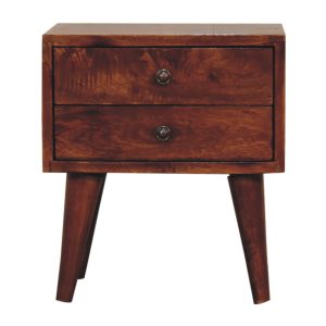 Brown Storage Cabinet - Nora Lane Home furniture - Solid wood - 17.72 x 13.78 x 13.78 in