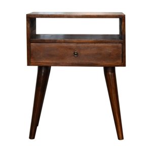 Brown Storage Cabinet - Nora Lane Home furniture - Solid wood - 21.7 x 13.8 x 17.7 in