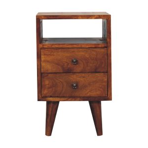 Brown Storage Cabinet - Nora Lane Home furniture - Solid wood - 15.7 x 15.7 x 17.7 in