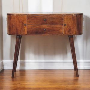 Brown Storage Cabinet - Nora Lane Home furniture - Solid wood - 43.3 x 13.7 x 35.8 in